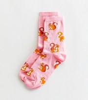 New Look Mid Pink Squirrel Socks